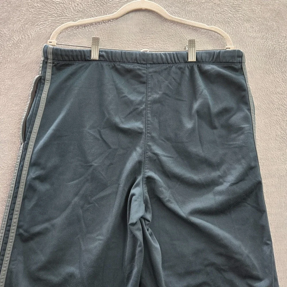 VINTAGE Adidas‎ Men Activewear Pants Medium Blue Track Logo Baggy Y2K